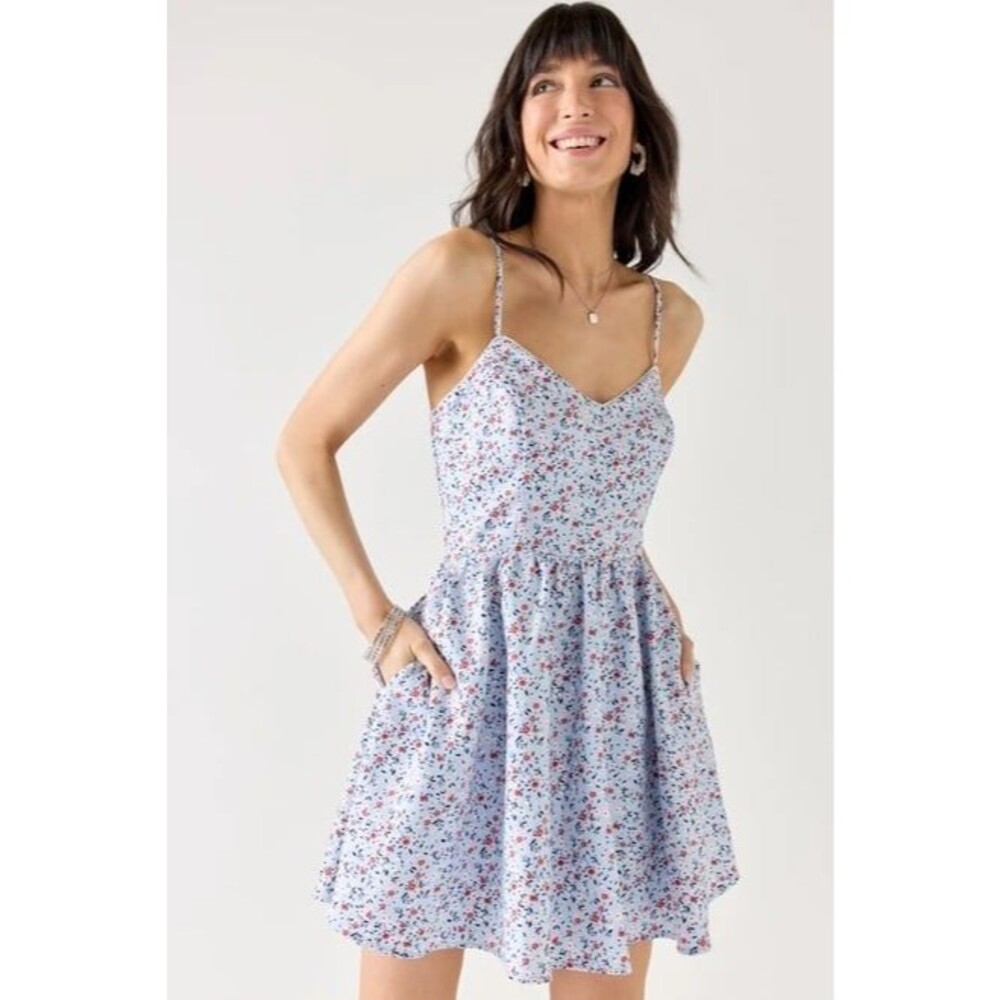 Francesca's Jackie Ditsy Floral Mini Dress Large NWT